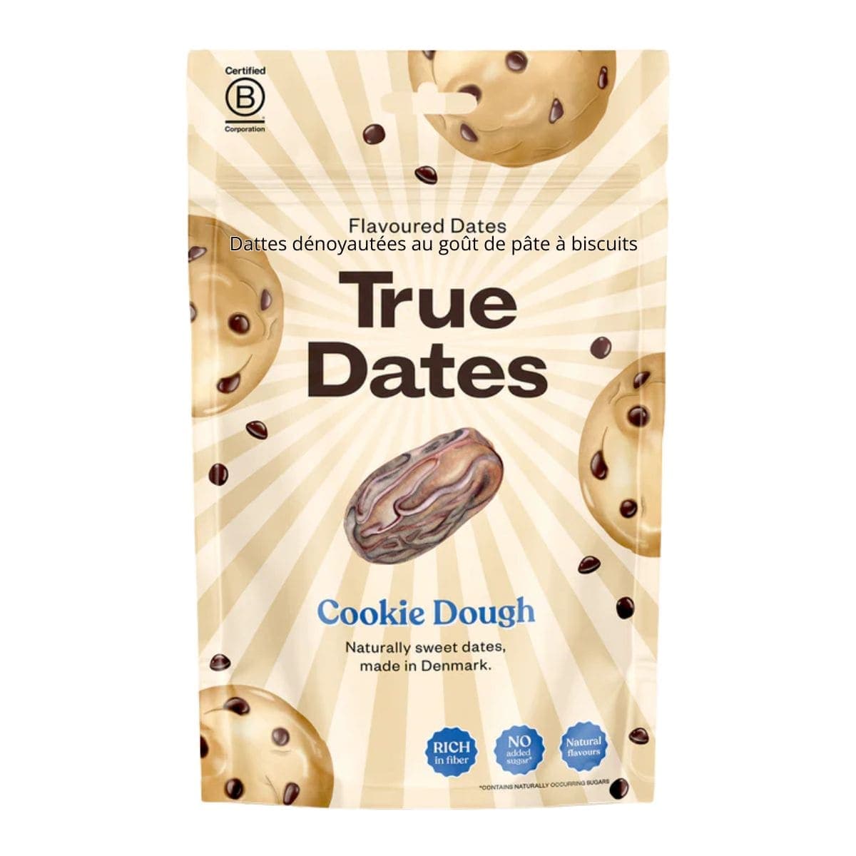 True Dates Flavoured Date Snacks Cookie Dough, 100g