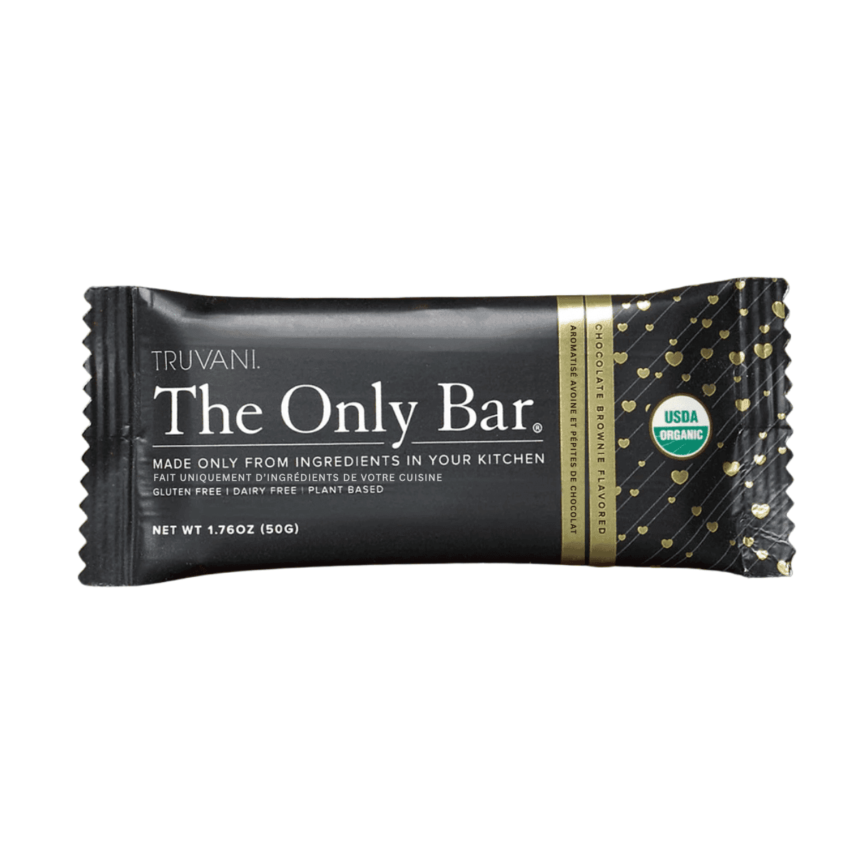 TRUVANI The Only Bar Gluten-Free Snack Bar Chocolate Brownie, 50g