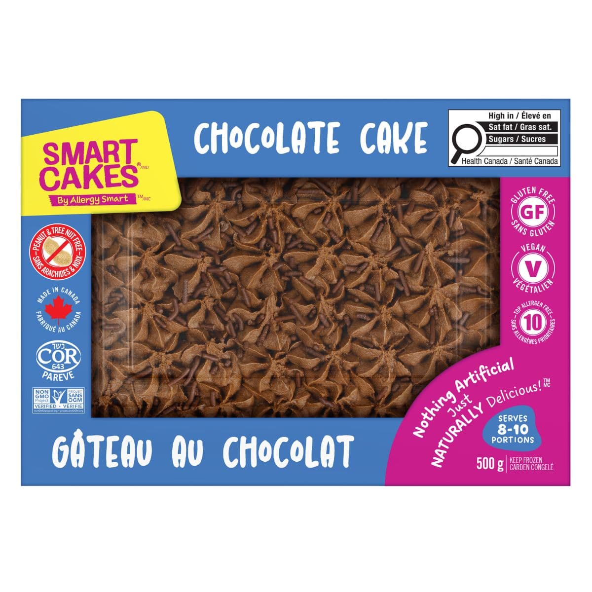 Allergy Smart Gluten-Free Smart Cakes Chocolate Cake, 500g