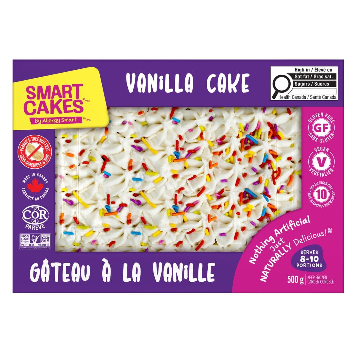 Allergy Smart Gluten-Free Smart Cakes Vanilla Cake, 500g