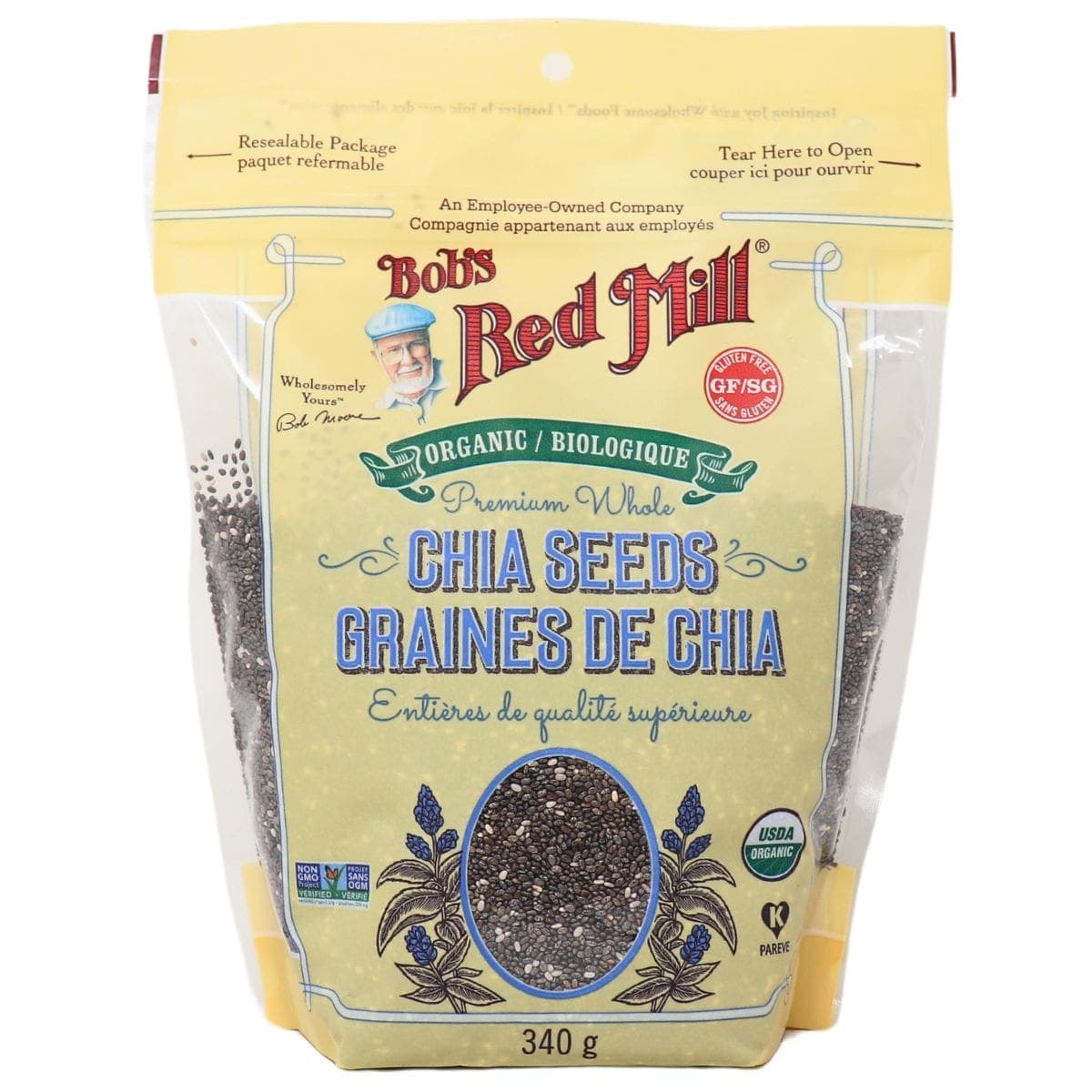 Bob's Red Mill Organic Premium Whole Chia Seeds, 340g