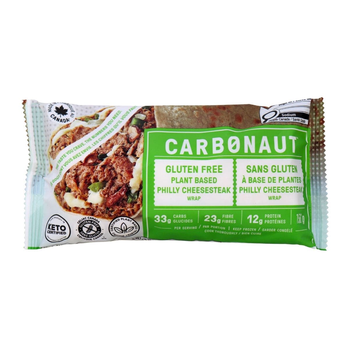 Carbonaut Plant-Based Philly Cheesesteak Wrap, 156 g