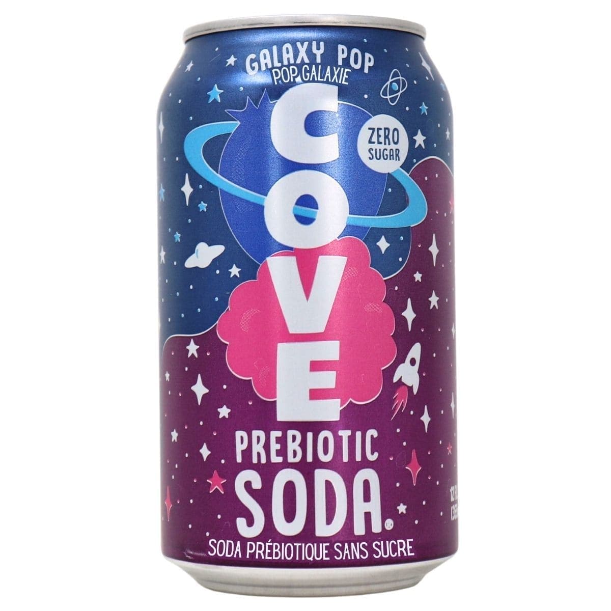 Cove Zero Sugar Prebiotic Soda Galaxy Pop, 355mL