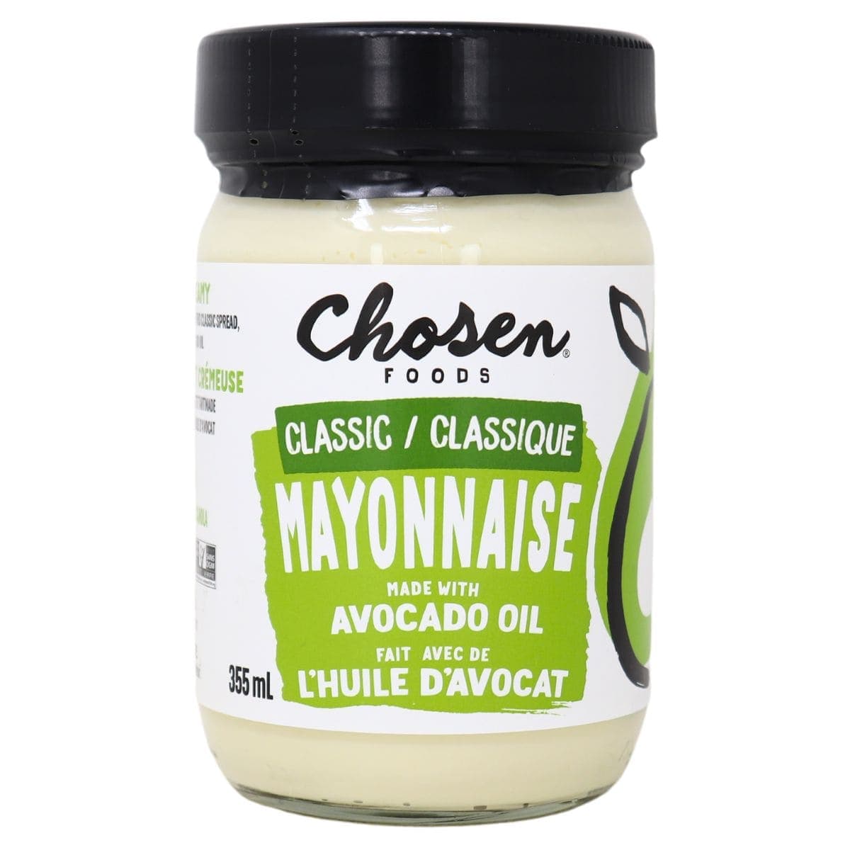 Chosen Foods Classic 100% Avocado Oil Mayonnaise, 355ml