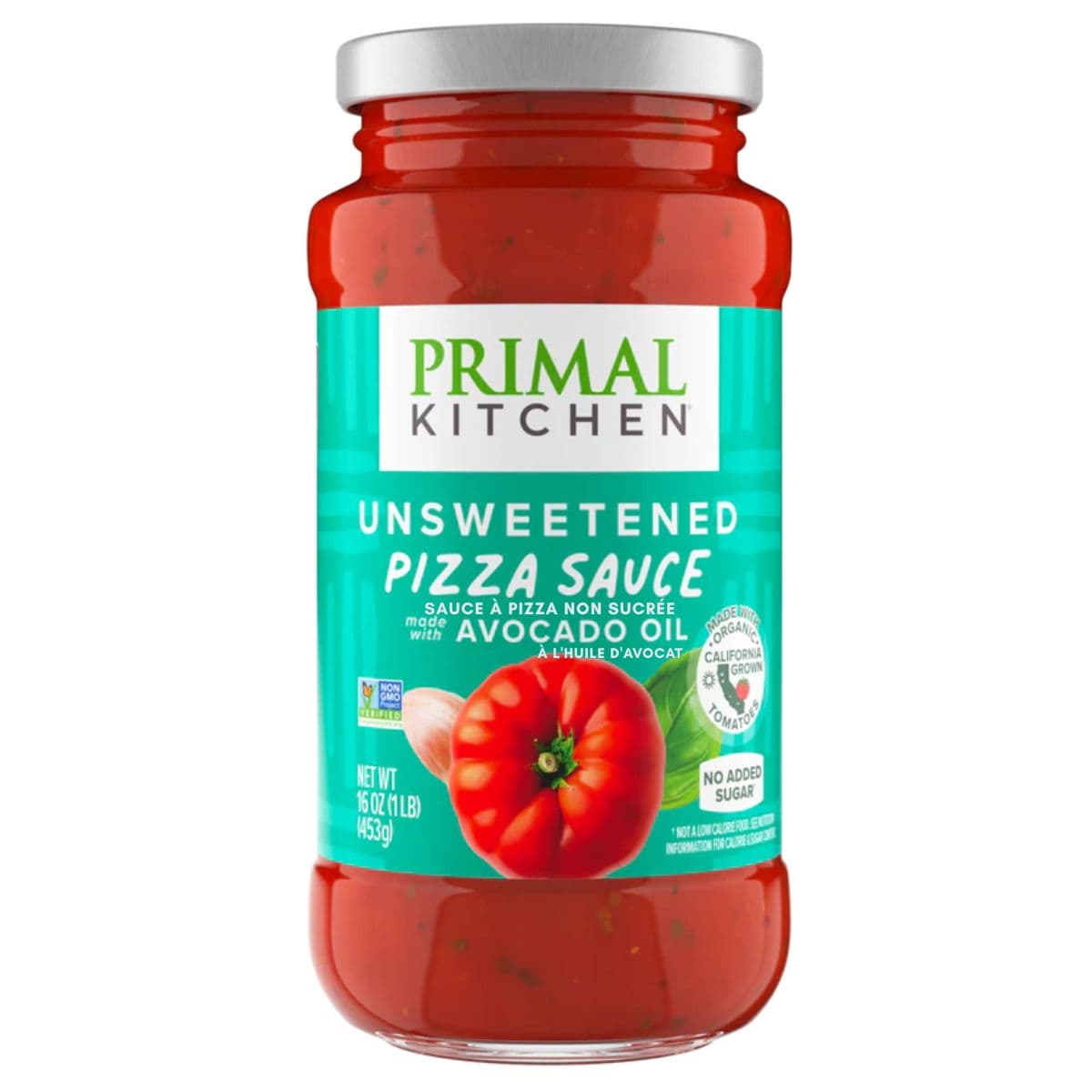Primal Kitchen Unsweetened Pizza Sauce with Avocado Oil, 453g