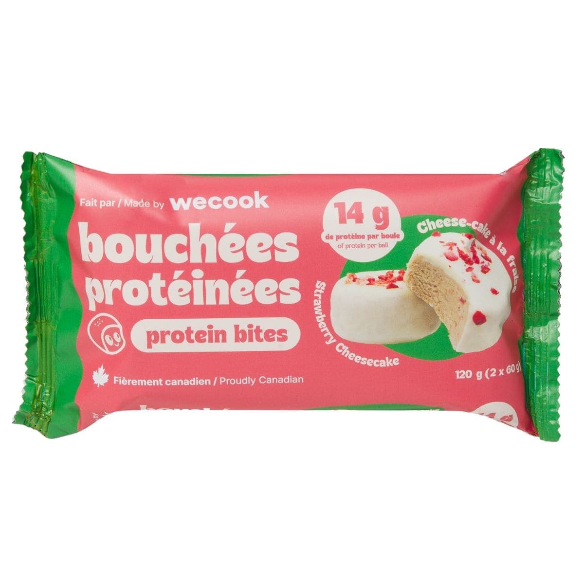 WeCook Protein Bites Strawberry Cheesecake, 120 g