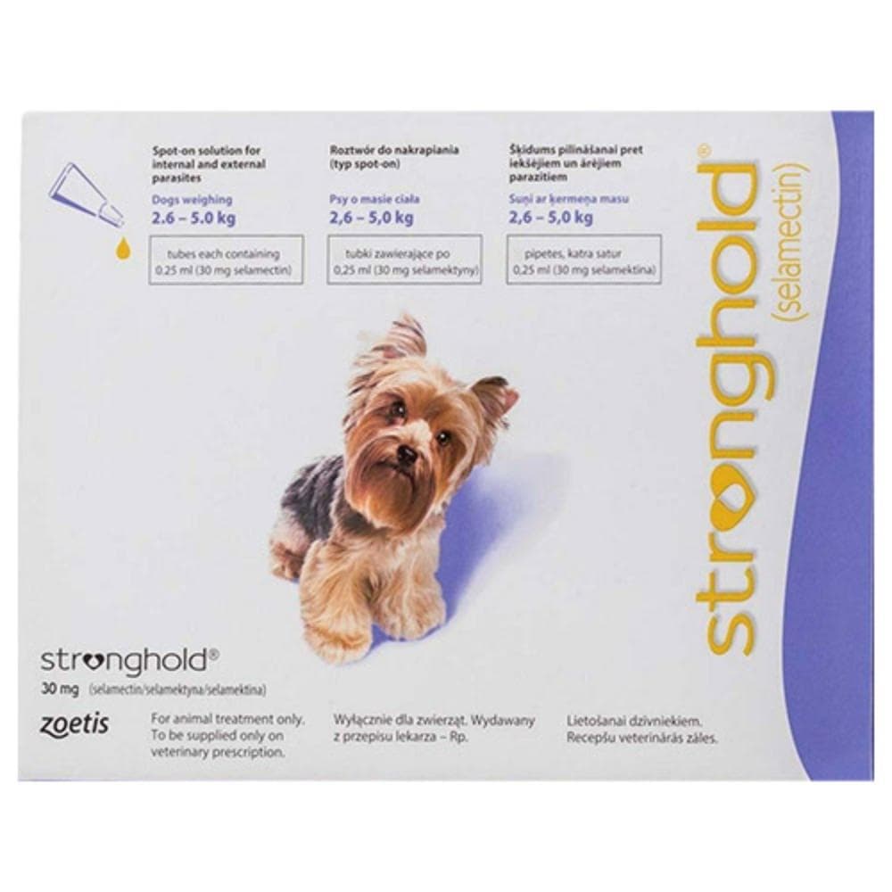Stronghold Dogs 2.6-5.0 Kg 30 Mg (Violet) 6 Pipette